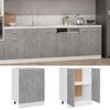 vidaXL Bottom Cabinet Lyon Concrete Grey 60x46x81.5 cm Engineered Wood