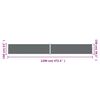 vidaXL Retractable Side Awning Anthracite 160x1200 cm