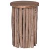 vidaXL Stool Natural 30 x 30 x 45 cm Solid Teak Wood
