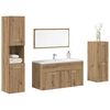 vidaXL 4 Piece Bathroom Furniture Set Artisan Oak Engineered Wood