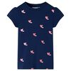 vidaXL Kids' T-shirt Navy 104