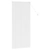 vidaXL Window Blind with Curtains Manual White Aluminium