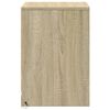 vidaXL Bedside Cabinets with LED Lights 2 pcs Sonoma Oak Engineered Wood