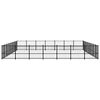 vidaXL Outdoor Dog Kennel Steel 52.69 m&sup2;