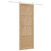 vidaXL Sliding Door ORKDAL Brown 83 x 232 cm Solid Pine Wood