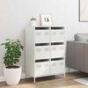 vidaXL Highboard White 68x39x101.5 cm Steel