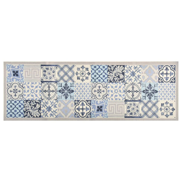 vidaXL Kitchen Floor Mat Washable Mosaic 45x150 cm