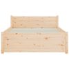 vidaXL Bed Frame without Mattress Solid Wood 90x190 cm Single Single