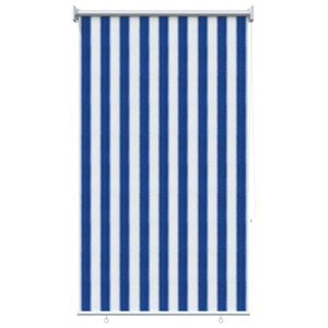 vidaXL Outdoor Roller Blind 90% UV Block Blue and White Stripe HDPE