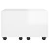 vidaXL Coffee Table High Gloss White 60x60x38 cm Engineered Wood