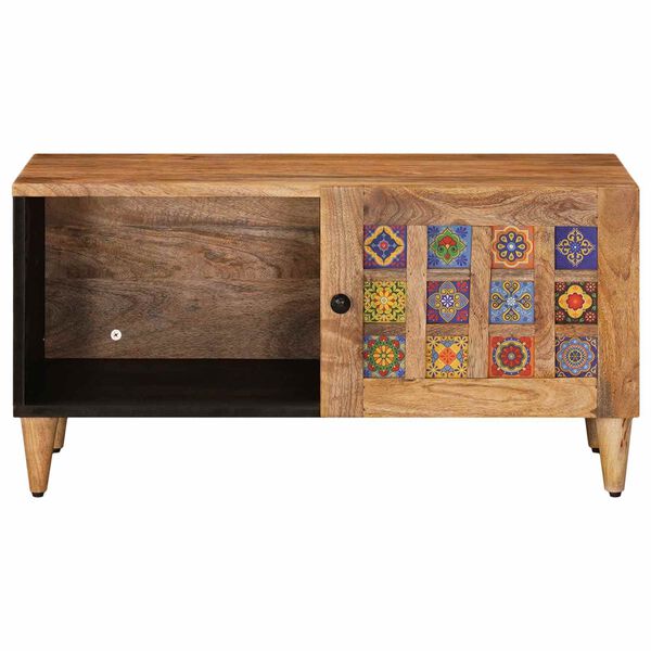 vidaXL Coffee Table Natural 80 x 50 x 40 cm Solid Mango Wood