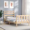 vidaXL Bed Frame without Mattress 100x200 cm Solid Wood Pine