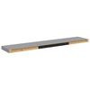vidaXL Floating Wall Shelves 2 pcs Grey 120x23.5x3.8 cm MDF