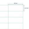 rillprint Self-adhesive Sticker Labels 105x42.4 mm 500 Sheets White