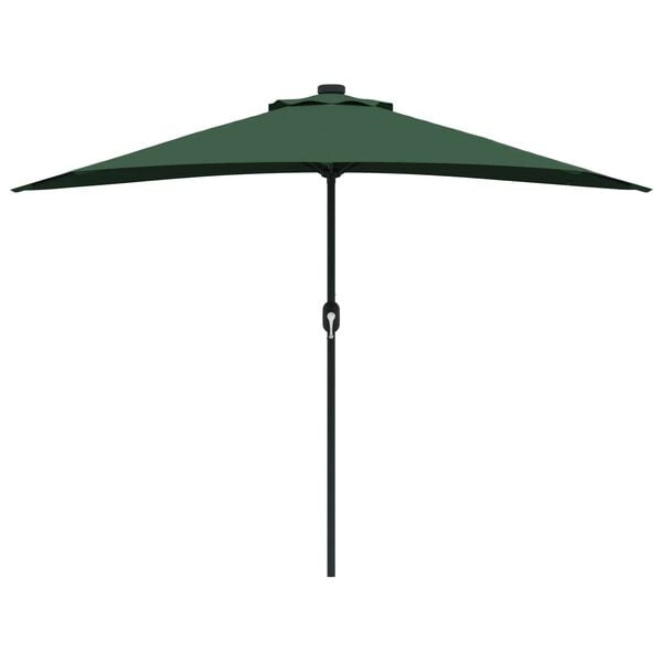 vidaXL Garden Parasol Green 294 x 150 x 224 cm Polyester and Steel