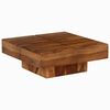 idaXL Coffee Table 80x80x30 cm Solid Wood Acacia