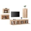 vidaXL TV Cabinets 5 pcs Solid Wood Pine