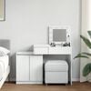 vidaXL Dressing Table with LED White 115x37x110.5 cm