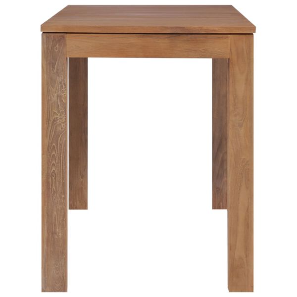 vidaXL Dining Table Solid Teak Wood with Natural Finish 140x70x76 cm