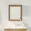 vidaXL Mirror Artisan oak 50 x 12 x 60 cm Glass and Engineered Wood