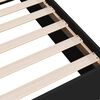 vidaXL Bed Frame without Mattress Black 75x190 cm Small Single Engineered Wood