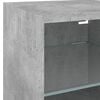 vidaXL 4 Piece TV Wall Units with LED Concrete Grey Engineered Wood