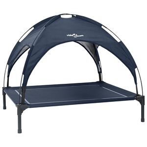 vidaXL Dog Bed 90 x 81 x 80.5 cm Steel Navy Blue