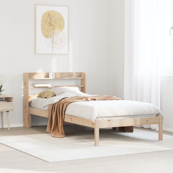 vidaXL Bed Frame without Mattress 90x200 cm Solid Wood Pine