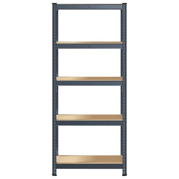 vidaXL 5-Layer Storage Shelf Anthracite Steel&Engineered Wood
