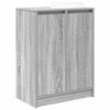 vidaXL Shoe Cabinet Grey Sonoma 57x34x76 cm Engineered Wood