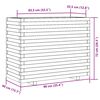 vidaXL Garden Planter Wax Brown 90x40x72 cm Solid Wood Pine