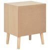 vidaXL Bedside Cabinet with 2 Drawers 40x30x49.5 cm Solid Pinewood