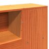 vidaXL Bookcase Bed without Mattress Wax Brown 120x190 cm Small Double Solid Wood Pine