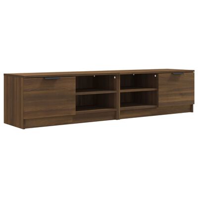 vidaXL TV Cabinets 2 pcs Brown Oak 80x35x36.5 cm Engineered Wood