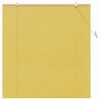vidaXL Roller Blind with Curtains Manual Yellow 150 x 160 cm Bamboo
