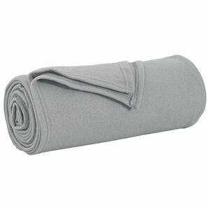 vidaXL Throw Blanket Grey 240 x 220 cm 0.76 kg Fleece