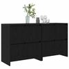 vidaXL Sideboards 2 pcs Black oak 70 x 41 x 75 cm Engineered wood