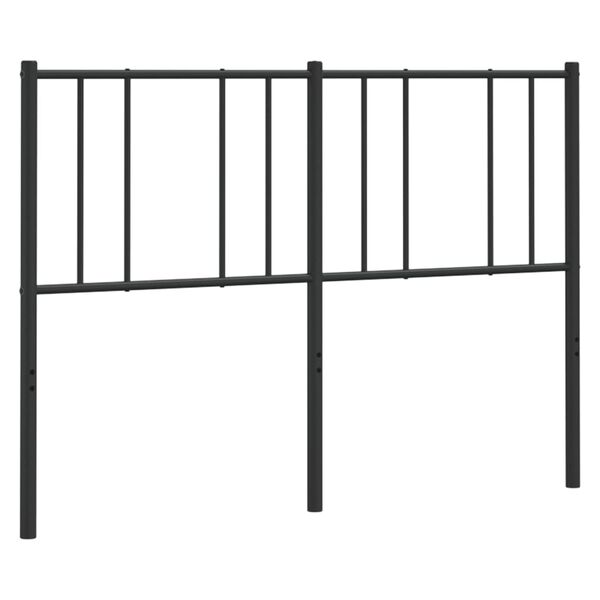 vidaXL Metal Headboard Black 135 cm