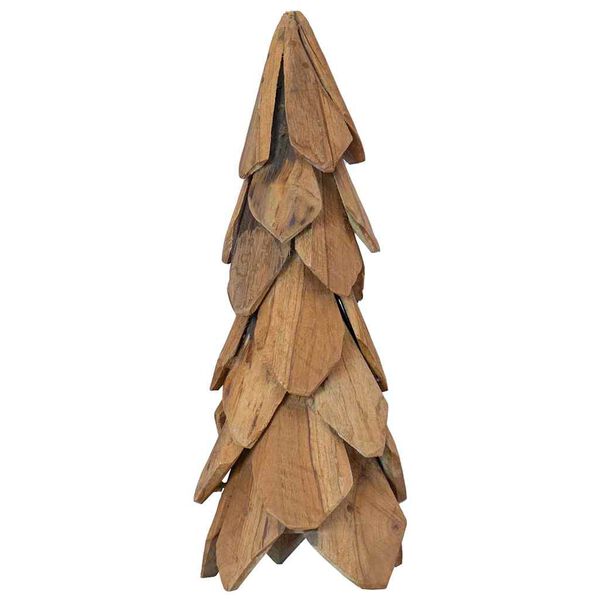 vidaXL Christmas Tree with Stand Brown 50 cm Solid teak wood
