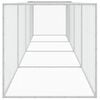 vidaXL Chicken Cage with Roof Light Grey 403x98x90 cm Galvanised Steel