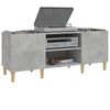 vidaXL Record Cabinet Concrete Grey 121x38x48 cm Engineered Wood