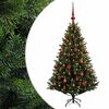 vidaXL Artificial Christmas Tree with Bauble 120 cm 150 LEDs