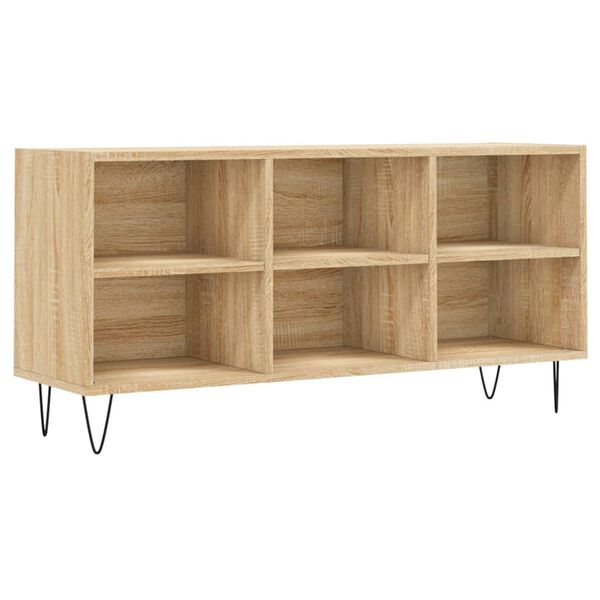 vidaXL TV Cabinet Sonoma Oak 103.5x30x50 cm Engineered Wood