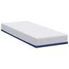 vidaXL Mattress White and Blue 80 x 200 cm Gel-Infused Foam
