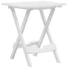 vidaXL Folding Garden Table | White | Polypropylene (PP) | Foldable