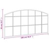 vidaXL Wall Mirror Black 100x50 cm Arch Iron