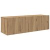 vidaXL 4 Piece TV Cabinet Set Wall-mounted Artisan Oak Engineered Wood
