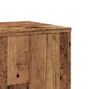 vidaXL Plant Stands 2 pcs Old Wood 33x33x100 cm Engineered Wood