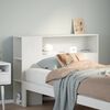 vidaXL Headboard with Storage White 90 cm Solid Wood Pine