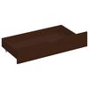vidaXL Bed Frame without Mattress Dark Brown Solid Pinewood 140x200 cm (322085+321988)